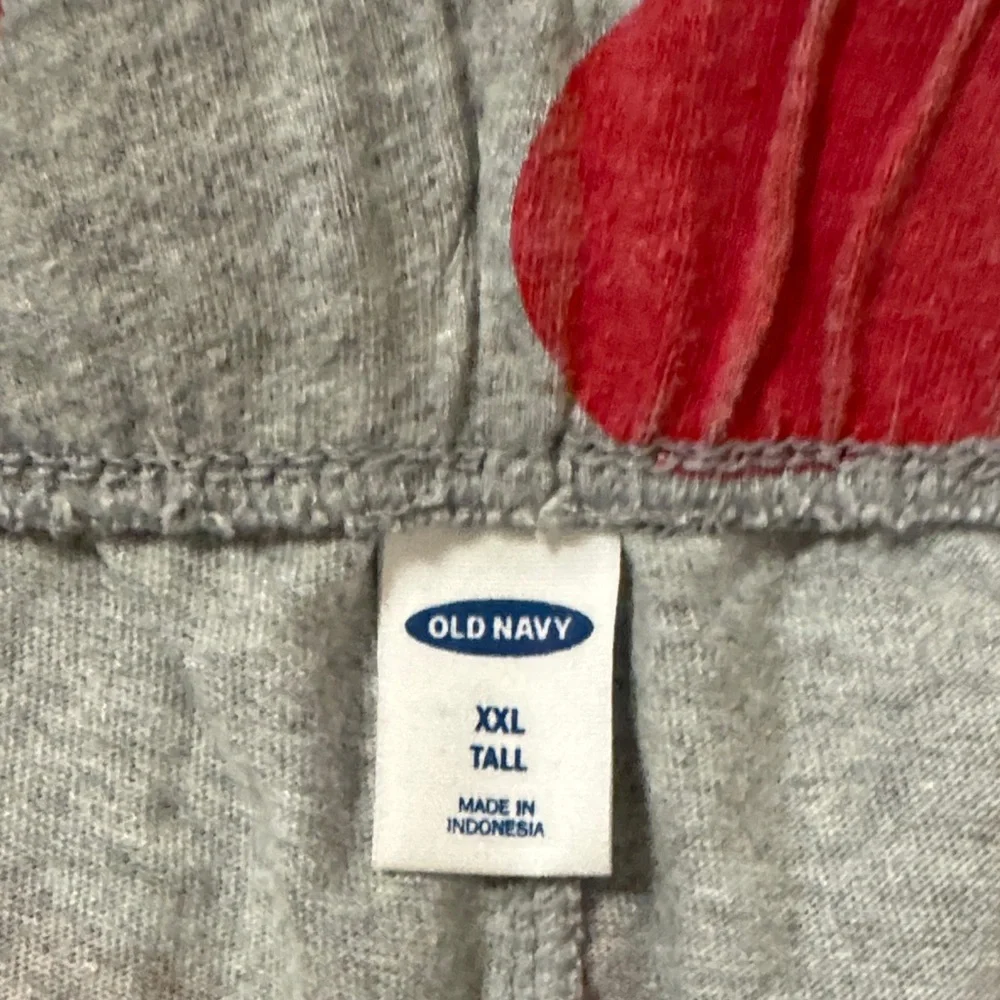 2 Pair Knit Mens Tall Old Navy Valentine Pajama Pants with Red Hearts